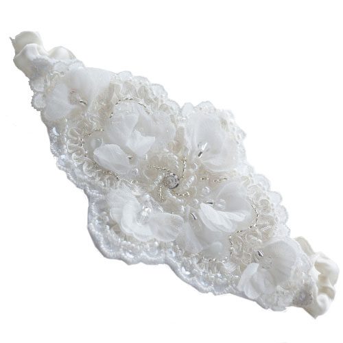 Handmade 'Dorada' Wedding Garter-0