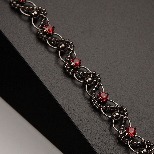 Silver & Red Gothic Style-0