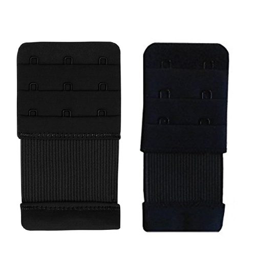 Black Elastic Bra Extenders